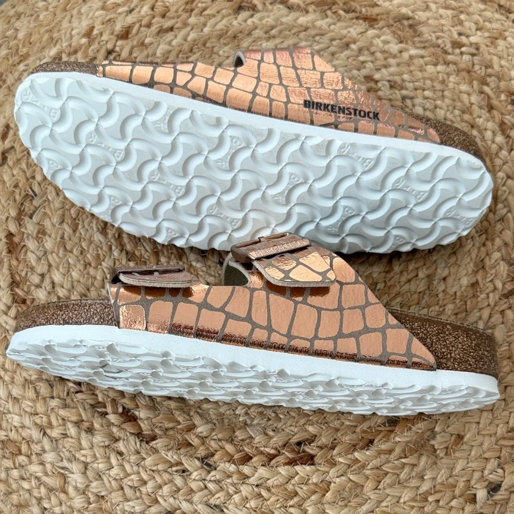 Birkenstock Women's Sandals - Metallic Rose Gold - Picture 6 of 6